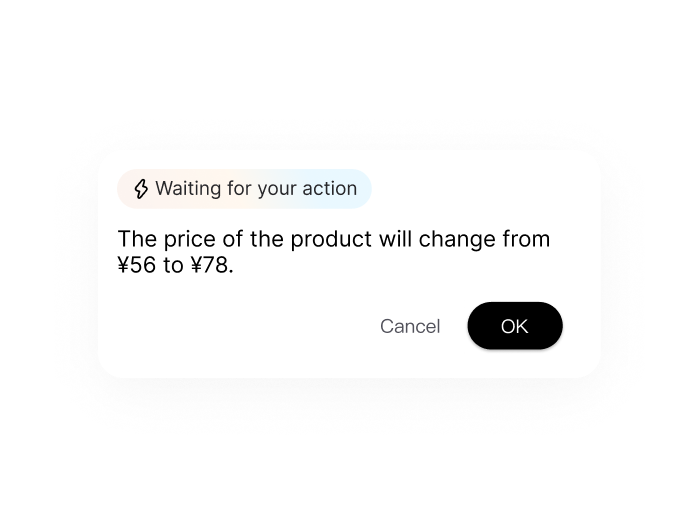 Interact with AI partners